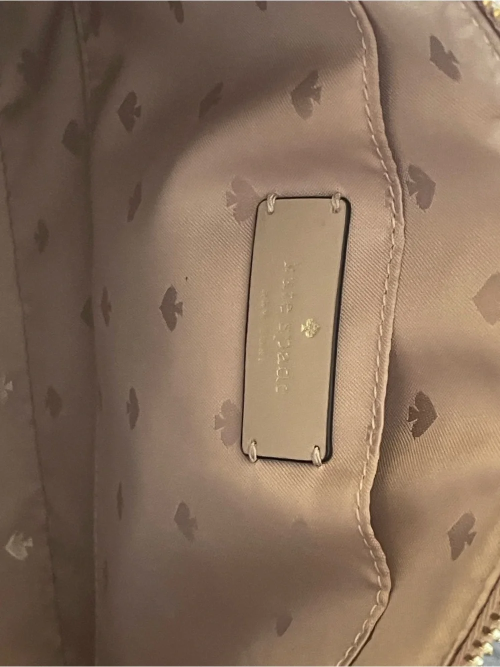 kate spade Pebbled Leather Crossbody Bag in Beige